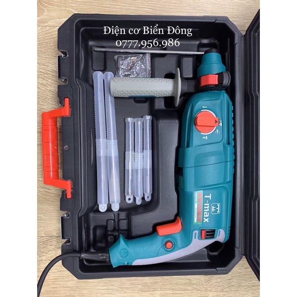 Tặng bộ mũi gài khoan và đục 200k Máy khoan Bêtông TMAX TM-2603 hộp lớn 3 chức năng khoan bê tông
