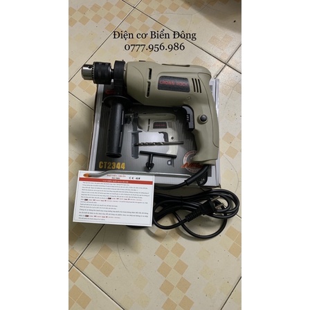 Máy khoan CROWN ROCK CT2344 được sử dụng đểkhoan tường, gỗ