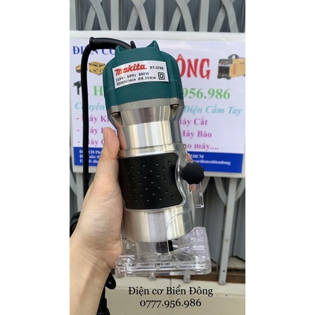 Máy Phay Gỗ Makita 6mm RT3709 máy soi THÁI LAN thiết kế nhỏ gọn soi mộng gỗ, phay gỗ, tạo rãnh