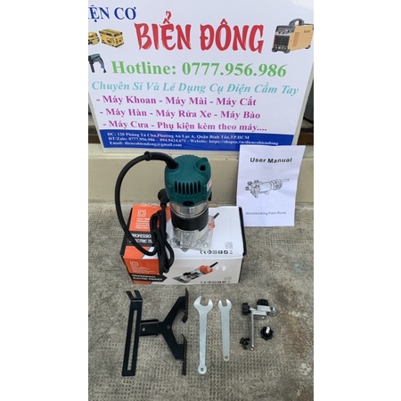 Máy Phay Gỗ Makita 6mm RT3709 máy soi THÁI LAN thiết kế nhỏ gọn soi mộng gỗ, phay gỗ, tạo rãnh