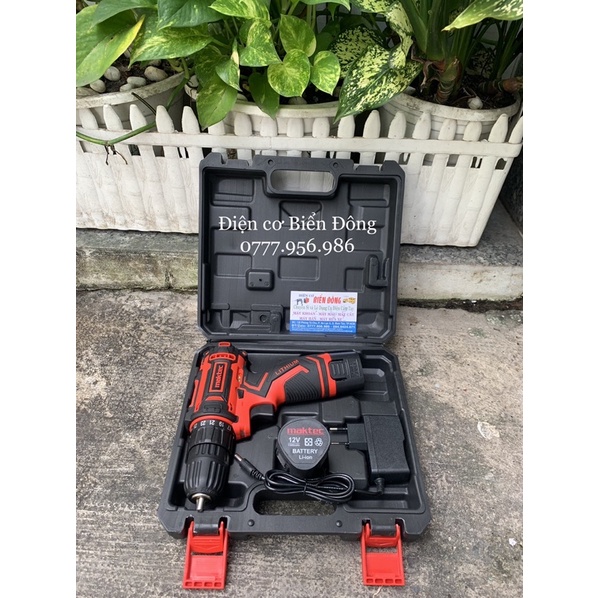 Bộ 3 phụ kiện máy khoan pin MAKTEC 12V khoan sắt gỗ tôn bắt vít