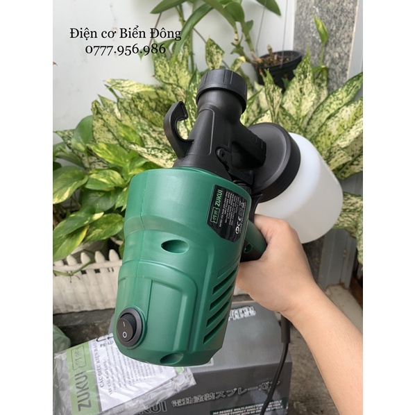 Máy phun sơn Zukui ZK400 - 400W hoạt động bằng nguồn điện, là dụng cụ để sơn vật liệu