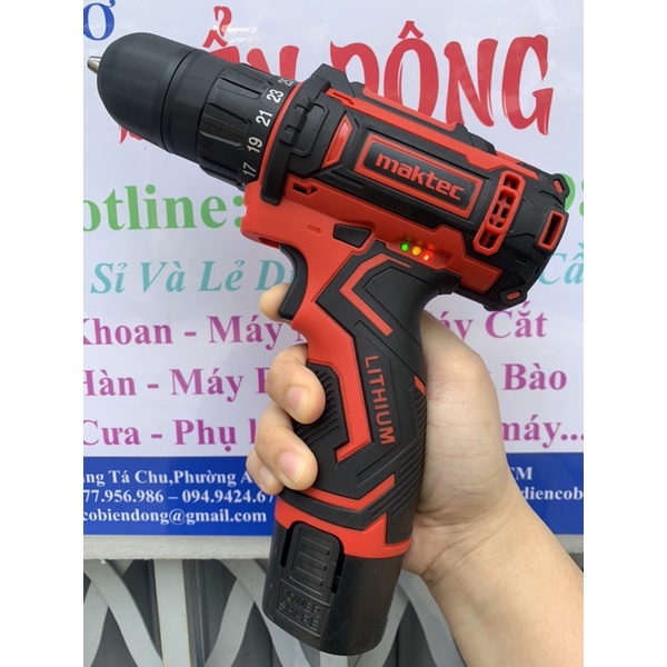 Bộ 3 phụ kiện máy khoan pin MAKTEC 12V khoan sắt gỗ tôn bắt vít