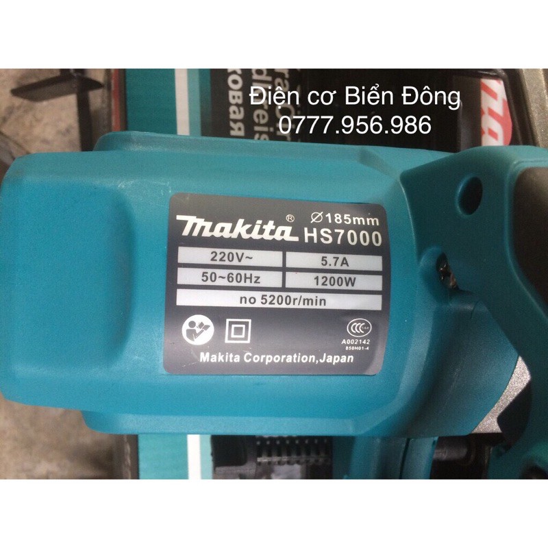 Máy cưa dĩa MKT HS 7000-185mmvới công suất 1200W mạnh mẽ