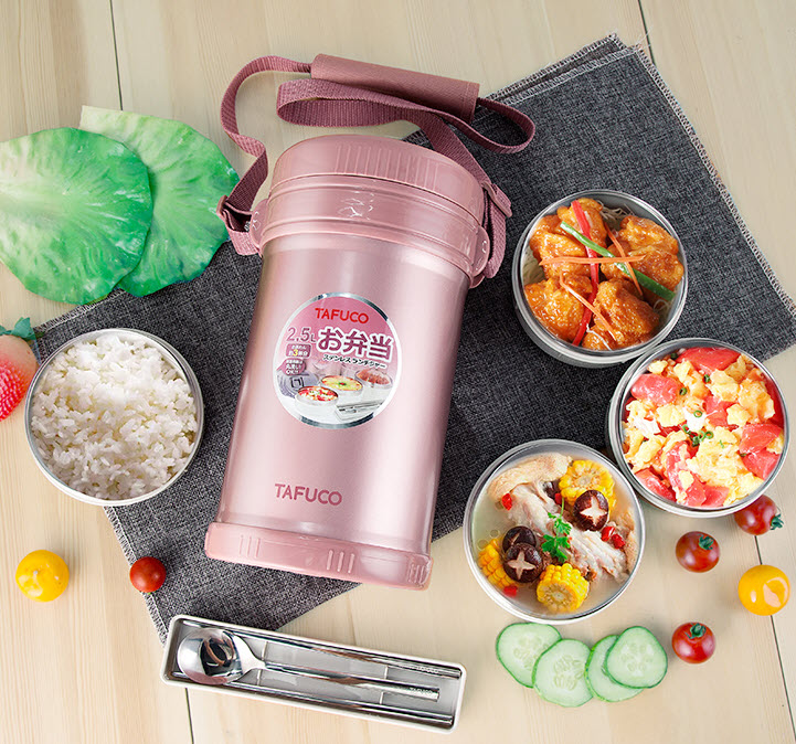 Hộp cơm giữ nhiệt 4 ngăn 2.5L Tafuco T2510