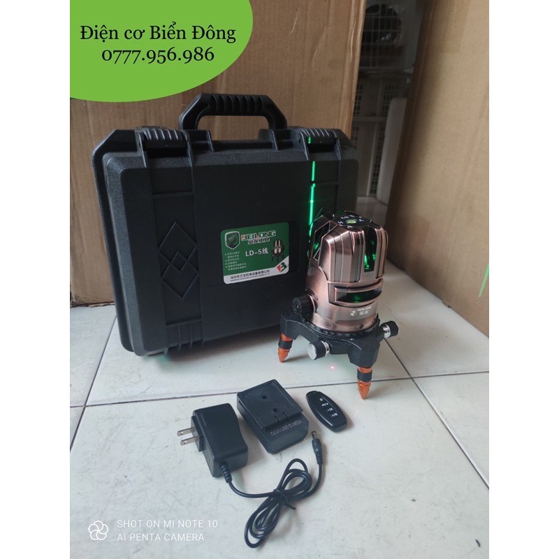 Máy 5 tia lazer MÁY CÂN BẰNG TIA LASER CHÍNH HÃNG BELONG THÁI LAN 5 TIA XANH có promote điều khiếu từ xa