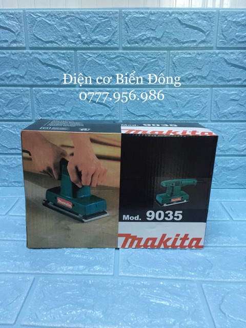 Máy chà nhám chữ nhật MAKITA 9035 đánh bật tối ưu các bề mặt nhám làm bóng mịn