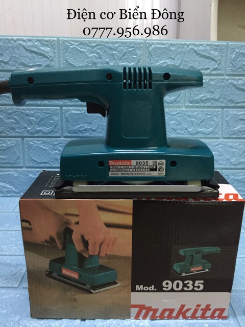 Máy chà nhám chữ nhật MAKITA 9035 đánh bật tối ưu các bề mặt nhám làm bóng mịn