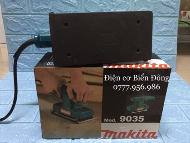 Máy chà nhám chữ nhật MAKITA 9035 đánh bật tối ưu các bề mặt nhám làm bóng mịn