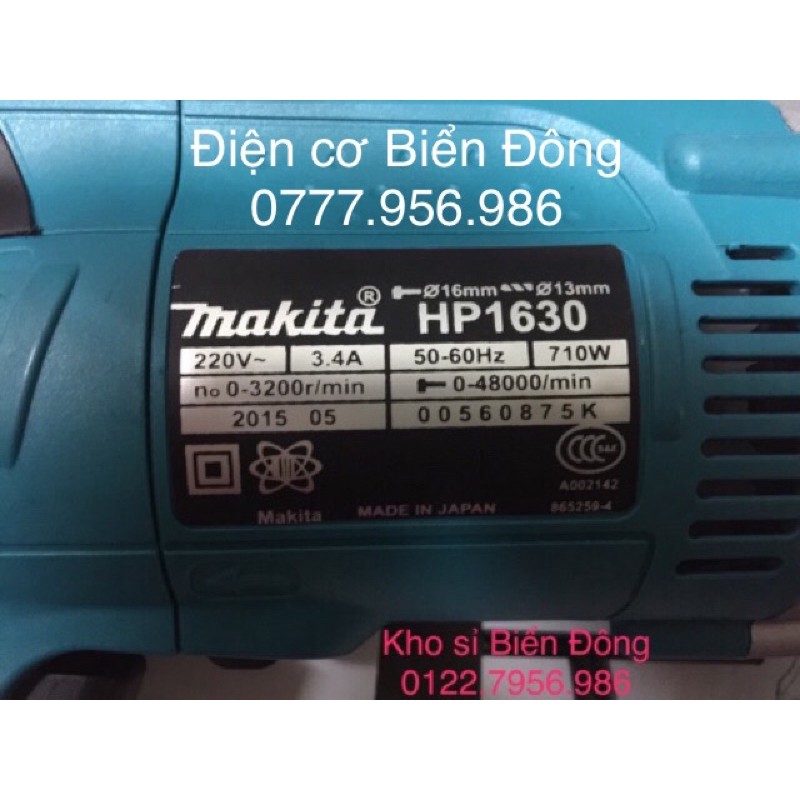 Máy khoan bê tông MAKTIA HP1630 khoan sắt, tường, gỗ, tôn, bắn vít. Tặng thướt đo, khoá khoan, mũi khoan