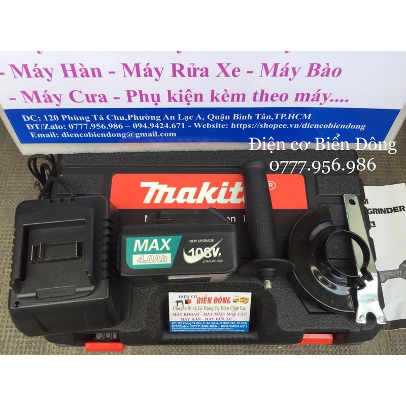 Máy Mài Góc Máy Cắt Dùng Pin MAKTIA 108VF - TỪ TÍNH, KHÔNG CHỔI THAN