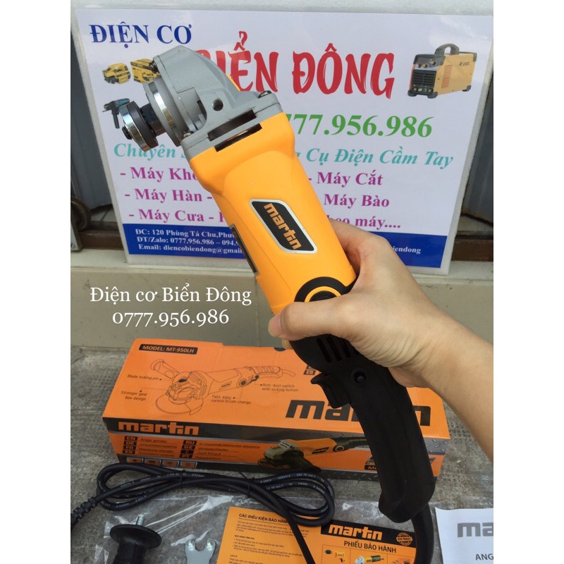 Máy mài góc đuôi dài 1 tấc MAR.TIN 950W mài và cắt sắt, tường, gỗ, tôn.
