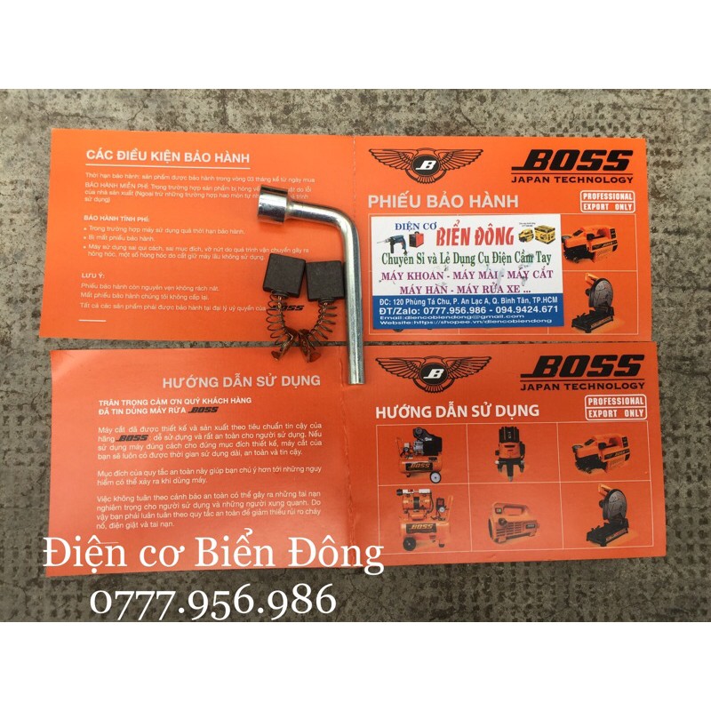 Máy cắt bàn BOSS 2800W BO-355 hàng loại 1, mẫu tiêu chuẩn, chuyên dùng để cắt kim loại..