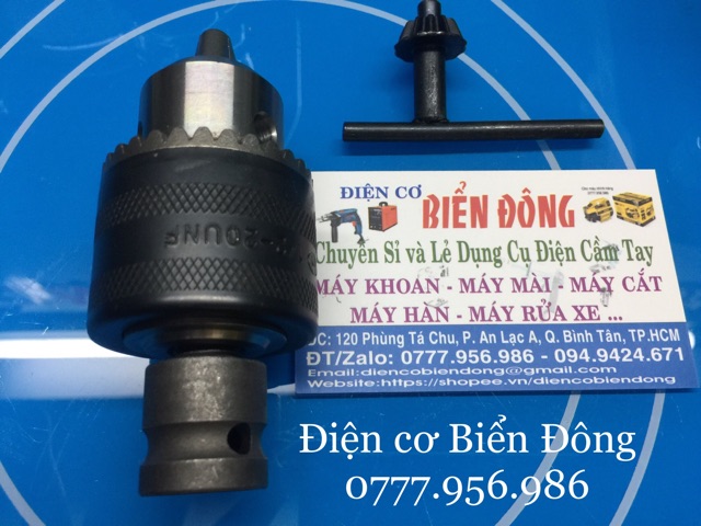 Bộ Đầu chuyển đổi máy pin BULONG thành máy khoan động lực đầu 13 ly