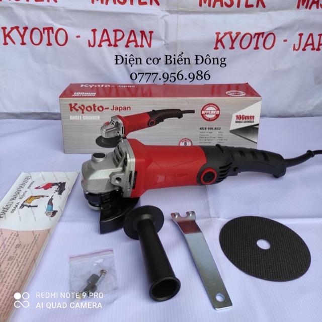MÁY MÀI 1 TẤC Tặng đĩa mài 29k MÁY MÀI 1 TẤC KYOTO ĐUÔI DÀI 850W mài và cắt sắt tường gỗ tôn
