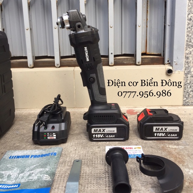 Máy Máy Mài Góc - Máy Cắt Dùng Pin HITACHI 118V - KHÔNG CHỔI THAN