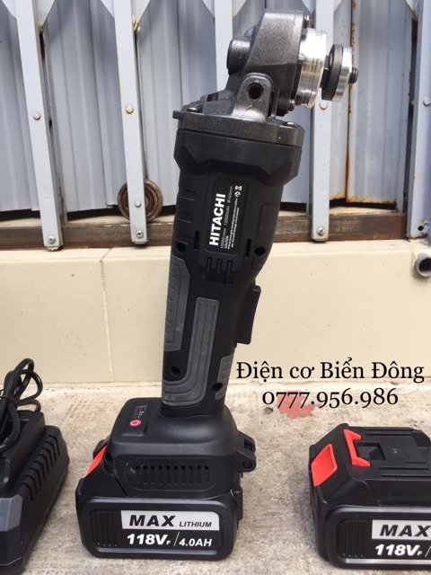 Máy Máy Mài Góc - Máy Cắt Dùng Pin HITACHI 118V - KHÔNG CHỔI THAN