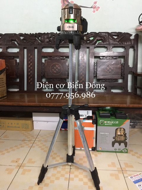 MÁY CÂN BẰNG TIA LASER CHÍNH HÃNG BELONG THÁI LAN 5 TIA XANH có promote điều khiếu từ xa