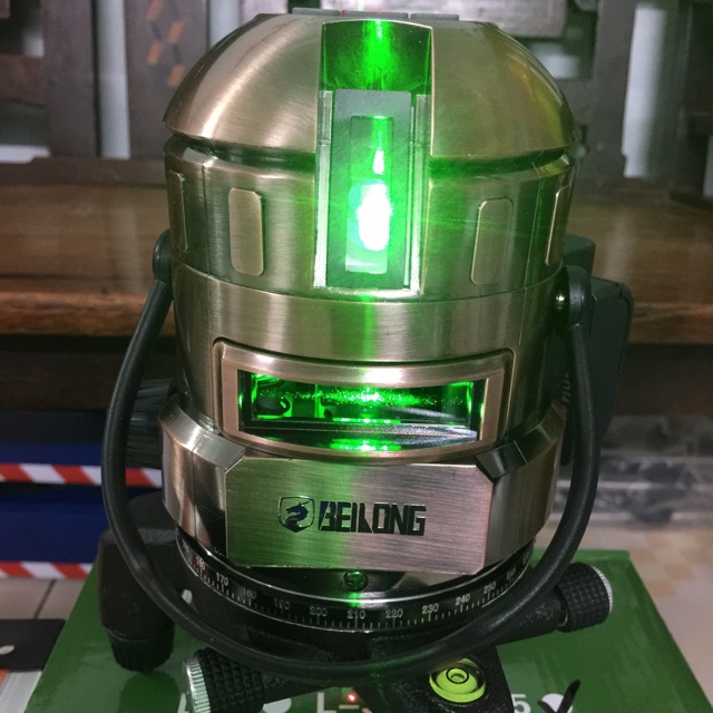 MÁY CÂN BẰNG TIA LASER CHÍNH HÃNG BELONG THÁI LAN 5 TIA XANH có promote điều khiếu từ xa