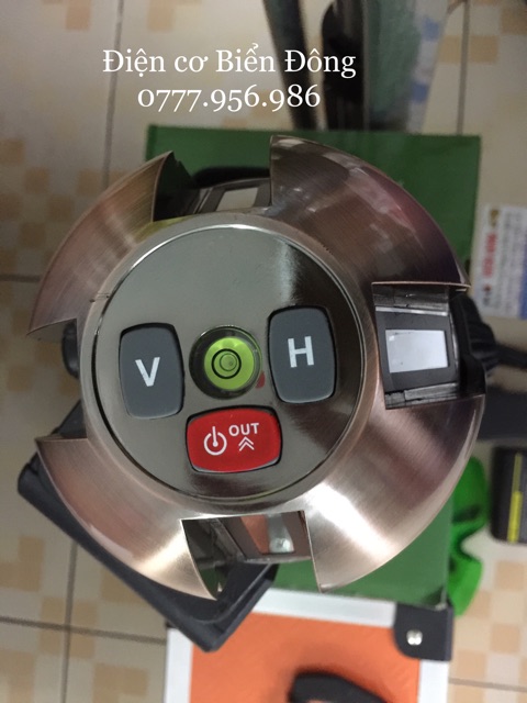 MÁY CÂN BẰNG TIA LASER CHÍNH HÃNG BELONG THÁI LAN 5 TIA XANH có promote điều khiếu từ xa