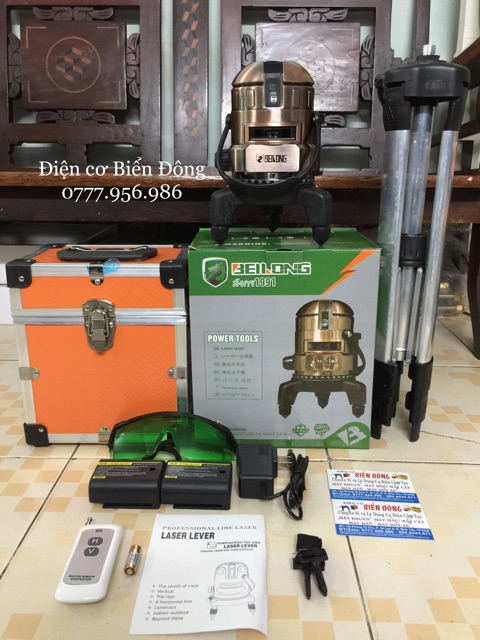 MÁY CÂN BẰNG TIA LASER CHÍNH HÃNG BELONG THÁI LAN 5 TIA XANH có promote điều khiếu từ xa