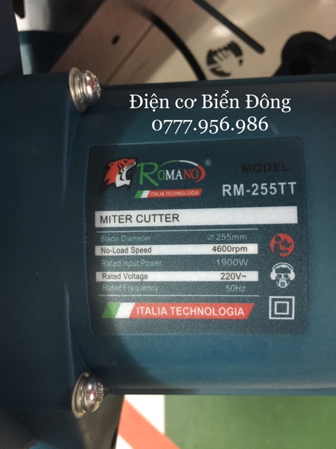 Máy cắt nhôm ROMANO Cắt 45 độ đĩa cắt 255 1900w cắt chính xác các vật liệu nhôm nhựa gỗ
