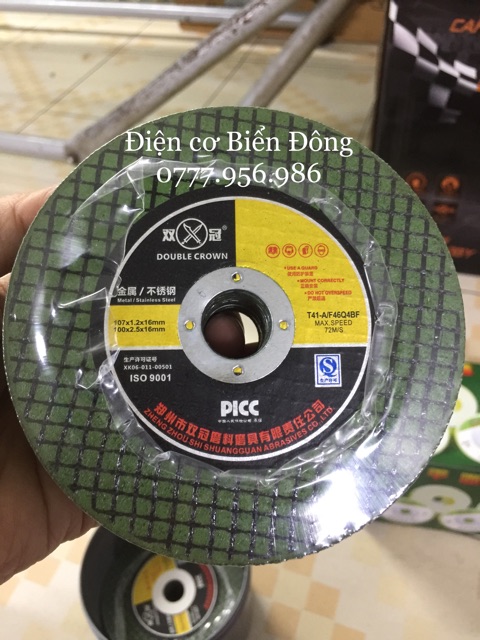 Đĩa cắt sắt lưới xanh Đài Loan PICC hàng cao cấp loại 1 dùng cho máy mài cắt 100mm