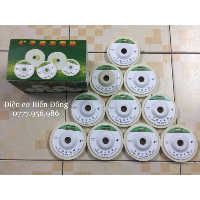Miếng nỉ đánh bóng ôtô xe máy đồ gỗ mỹ nghệ dùng cho máy mài cắt 100mm