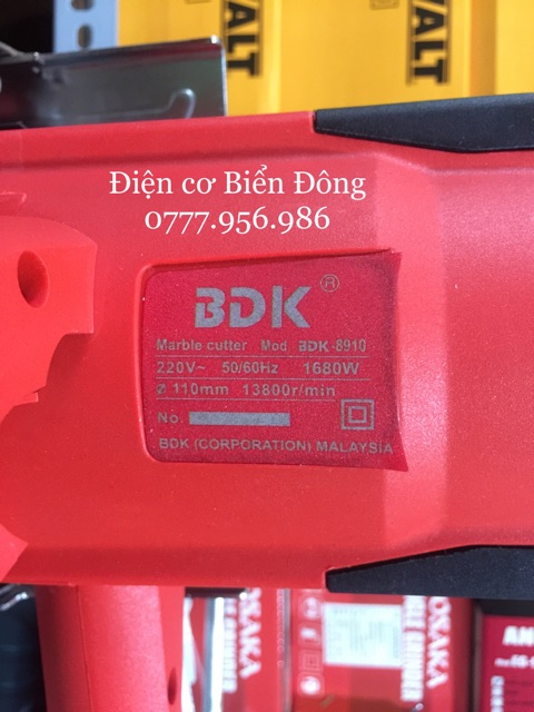 MÁY CẮT GẠCH BDK 8910 110mm cắt đủ loại vật liệu
