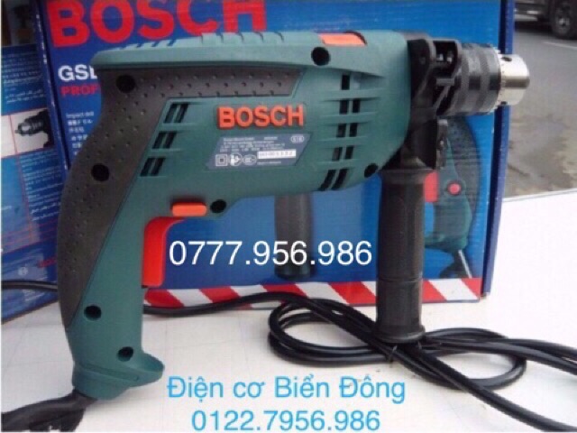 Máy khoan Tặng đầy đủ thướt đo khoá khoan, mũi khoan Máy khoan BOSH 13RE khoan sắt tường gỗ tôn bắn vít