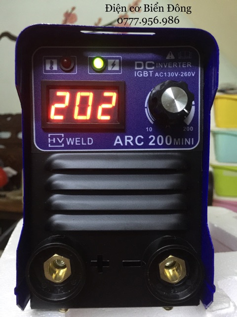 VALY Máy Hàn điện tử HV ARC 200MINI màu xanh dương ANH QUỐC mới
