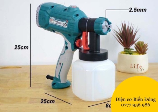 Máy phun sơn Total TT3506 450w phun sơn đồ vật sơn nội thất ngoại thất
