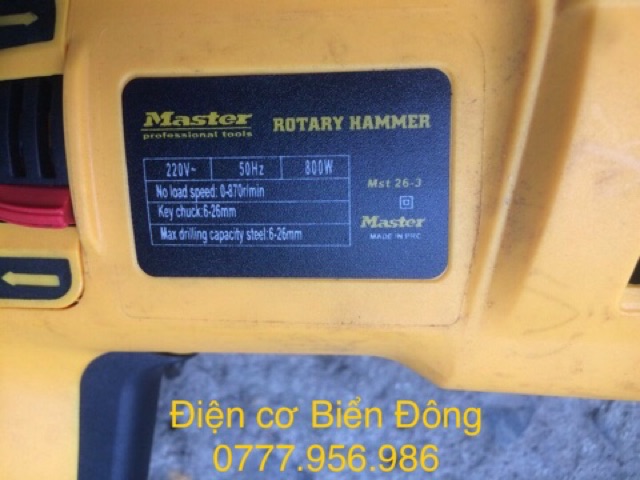 Tặng mũi gài 50k Máy khoan Bêtông Master 3 chức năng 2-26 khoan sắt tường gỗ tôn