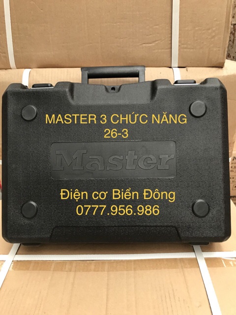 Tặng mũi gài 50k Máy khoan Bêtông Master 3 chức năng 2-26 khoan sắt tường gỗ tôn