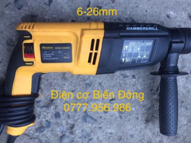 Tặng mũi gài 50k Máy khoan Bêtông Master 3 chức năng 2-26 khoan sắt tường gỗ tôn