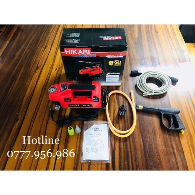 Máy rửa xe ♥️ FREESHIP ♥️ Máy rửa xe chính hãng HIKARI THAILAND chuyên rửa xe hơi tay ga