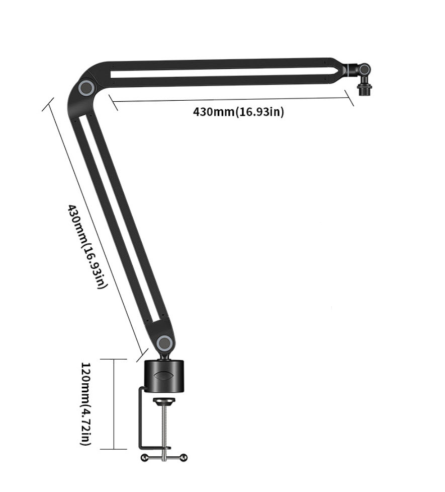 Giá đỡ mico kẹp bàn giá gắn micro Rodd AK45
