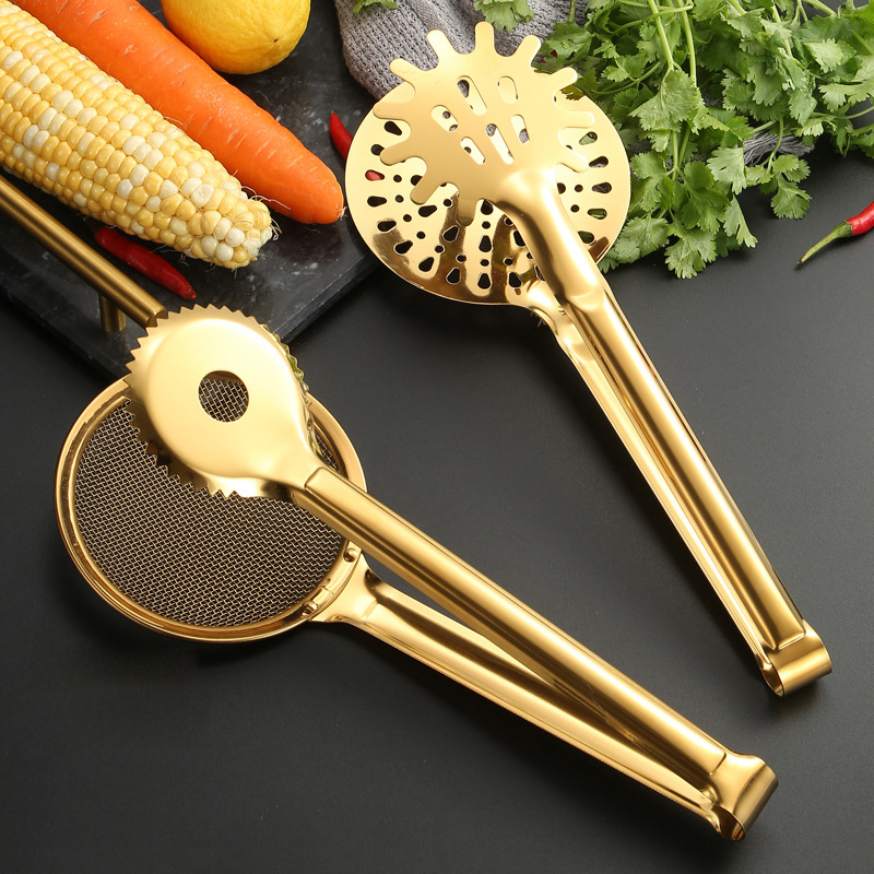 Kẹp gắp đồ chiên gắp beefsteak 30cm inox 304 OEM YSS01