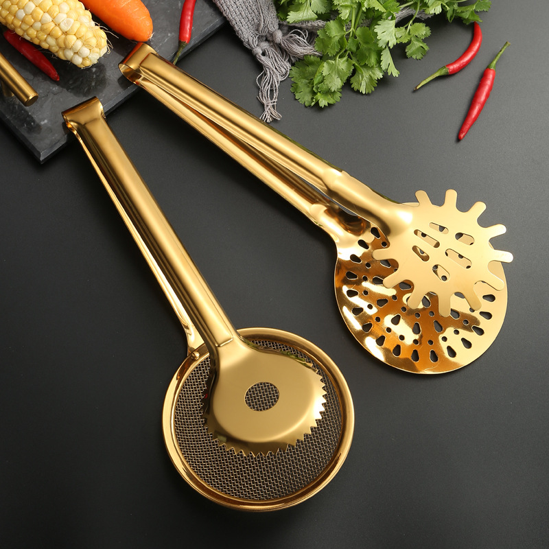 Kẹp gắp đồ chiên gắp beefsteak 30cm inox 304 OEM YSS01