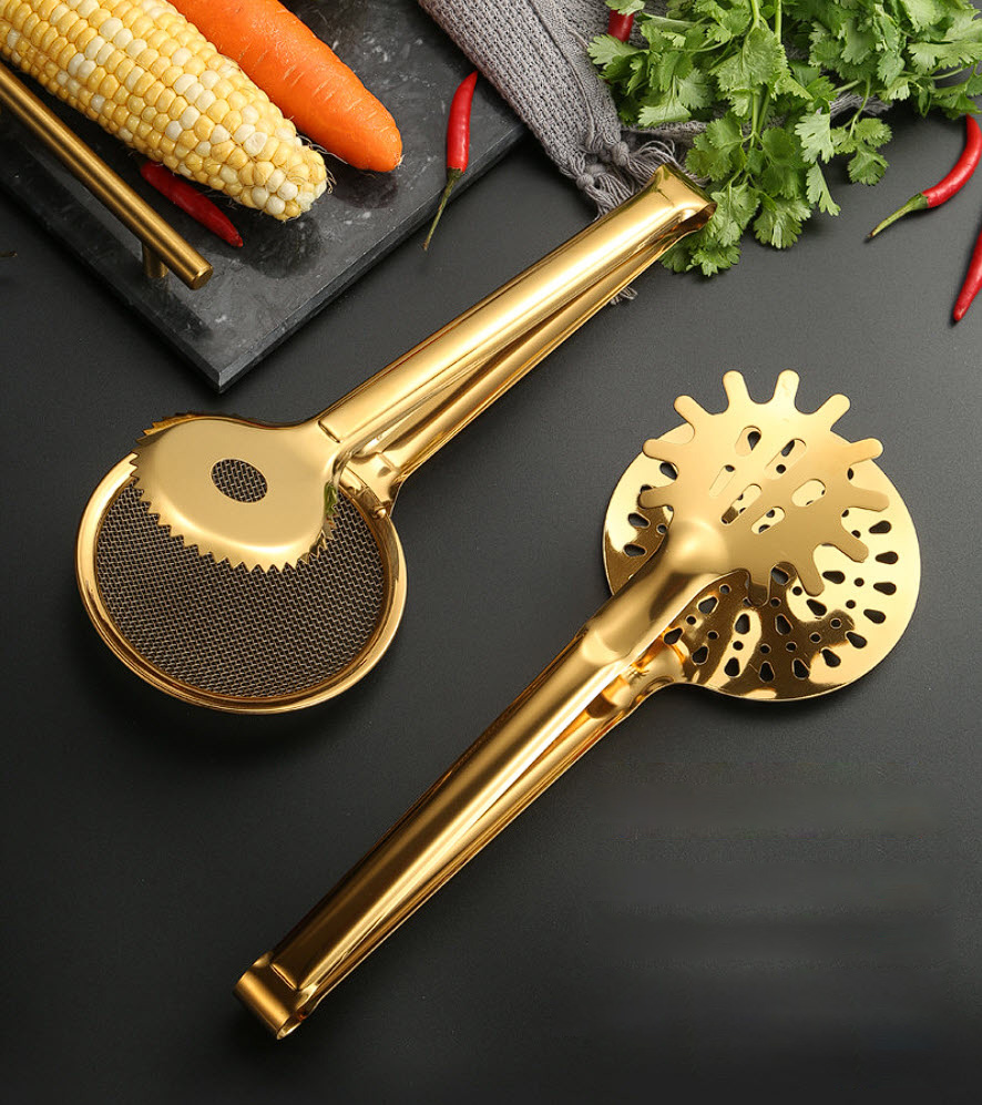 Kẹp gắp đồ chiên gắp beefsteak 30cm inox 304 OEM YSS01