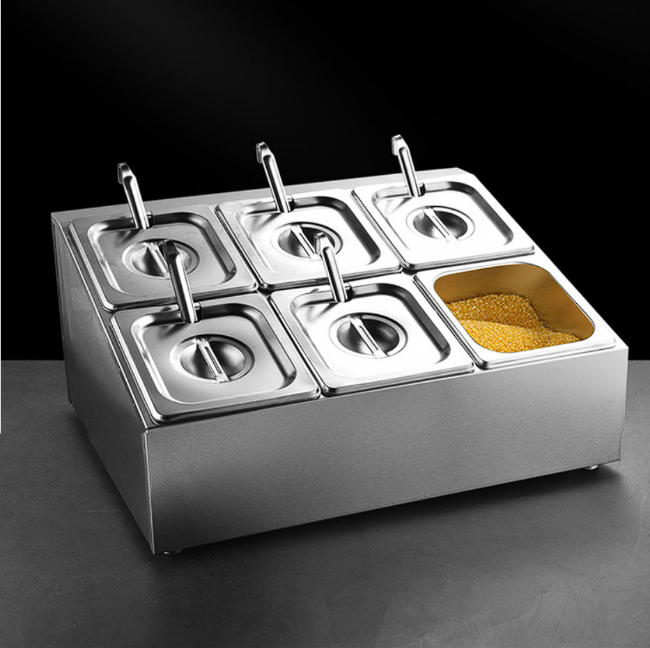 Khay đựng gia vị nước chấm buffet topping trà sữa ML32183