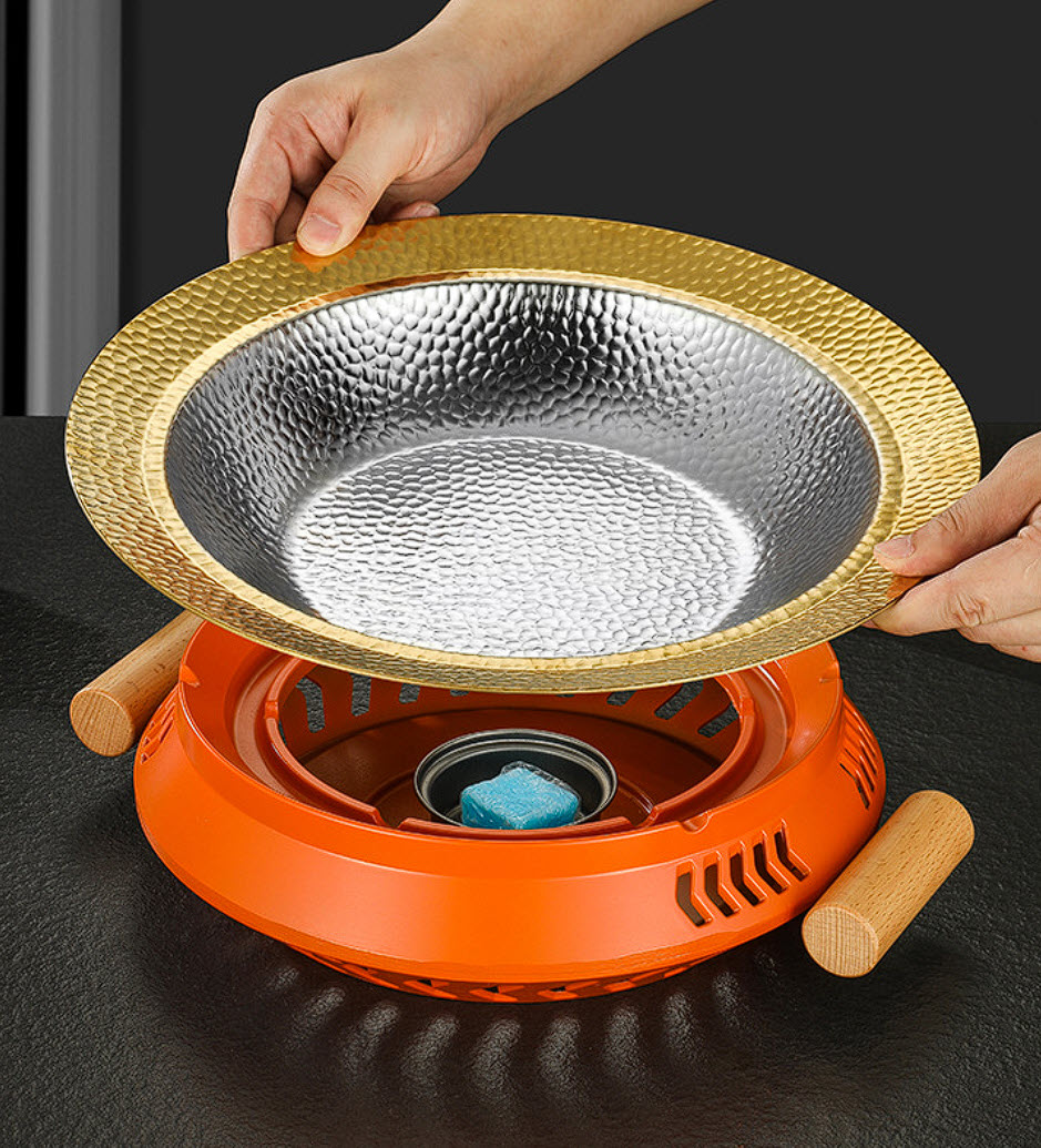 Nồi lẩu kèm bếp cồn đẹp cho Nhà hàng size 21-31cm GKS01