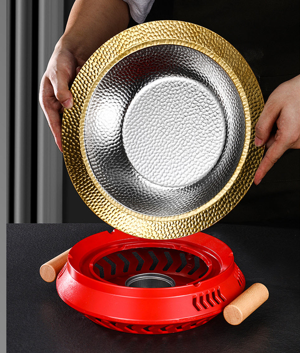 Nồi lẩu kèm bếp cồn đẹp cho Nhà hàng size 21-31cm GKS01