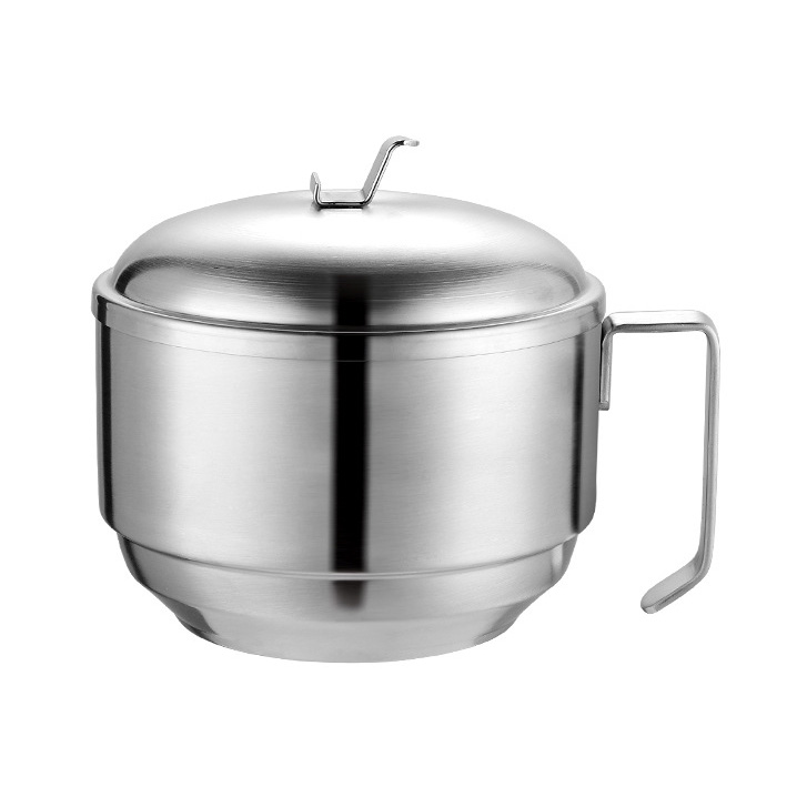 Tô nấu mì cách nhiệt 2 lớp inox 304 WS217