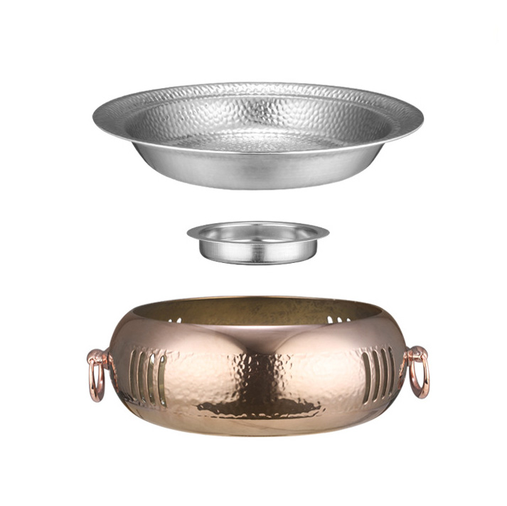 Nồi lẩu bếp cồn inox đẹp cao cấp cho nhà hàng SX668