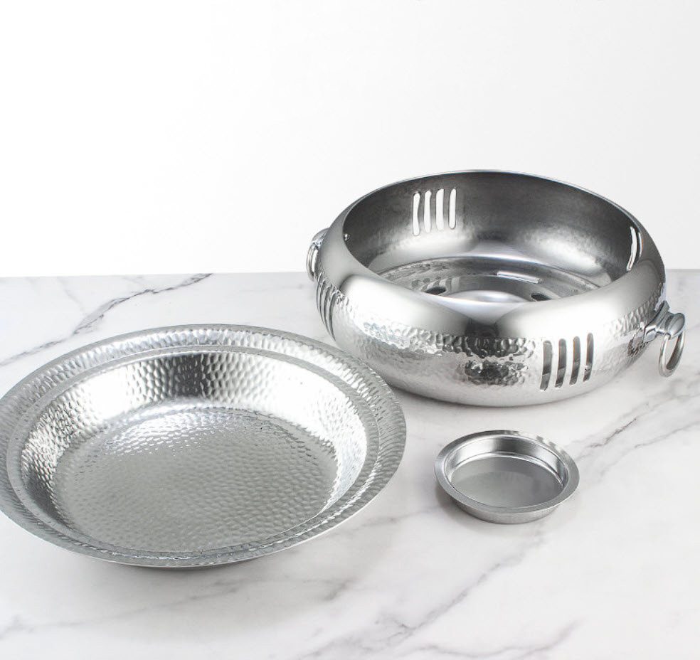 Nồi lẩu bếp cồn inox đẹp cao cấp cho nhà hàng SX668