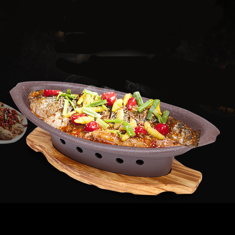 Khay hấp cá kèm bếp cồn hâm nóng hải sản các món buffet YLH66151
