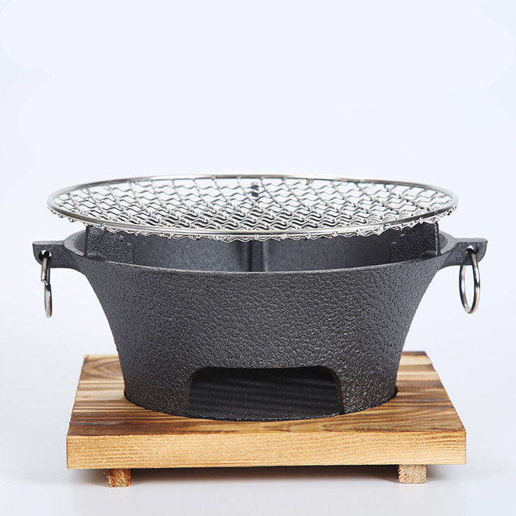 Bếp nướng than hoa gang đúc nướng BBQ hải sản cho nhà hàng WCH01