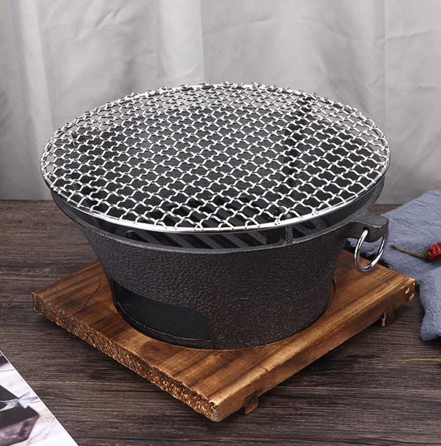 Bếp nướng than hoa gang đúc nướng BBQ hải sản cho nhà hàng WCH01