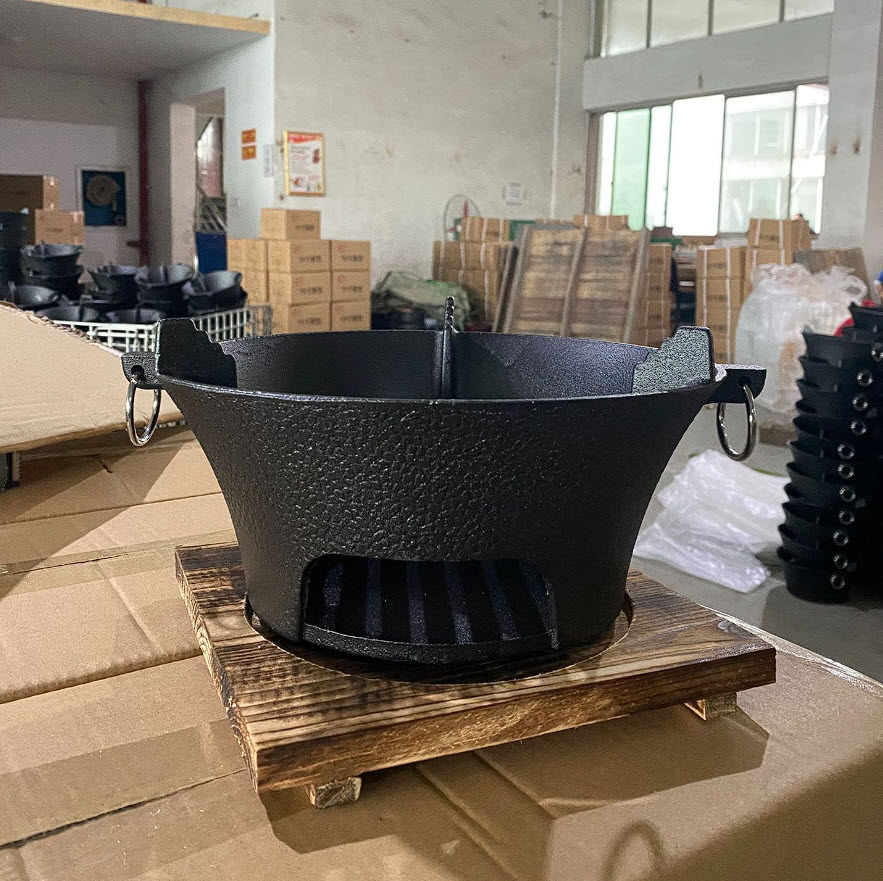 Bếp nướng than hoa gang đúc nướng BBQ hải sản cho nhà hàng WCH01
